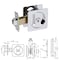Delaney Hardware Contemporary Square Polished Chrome Entry Door Sliding Pocket Door Lock 370006 - alternate 5